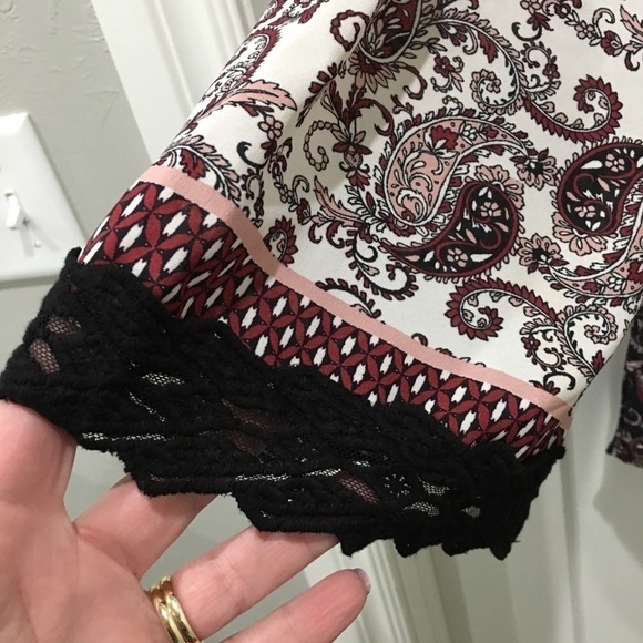 BLUE Rain Francesca’s paisley shift dress size large - Picture 6 of 9